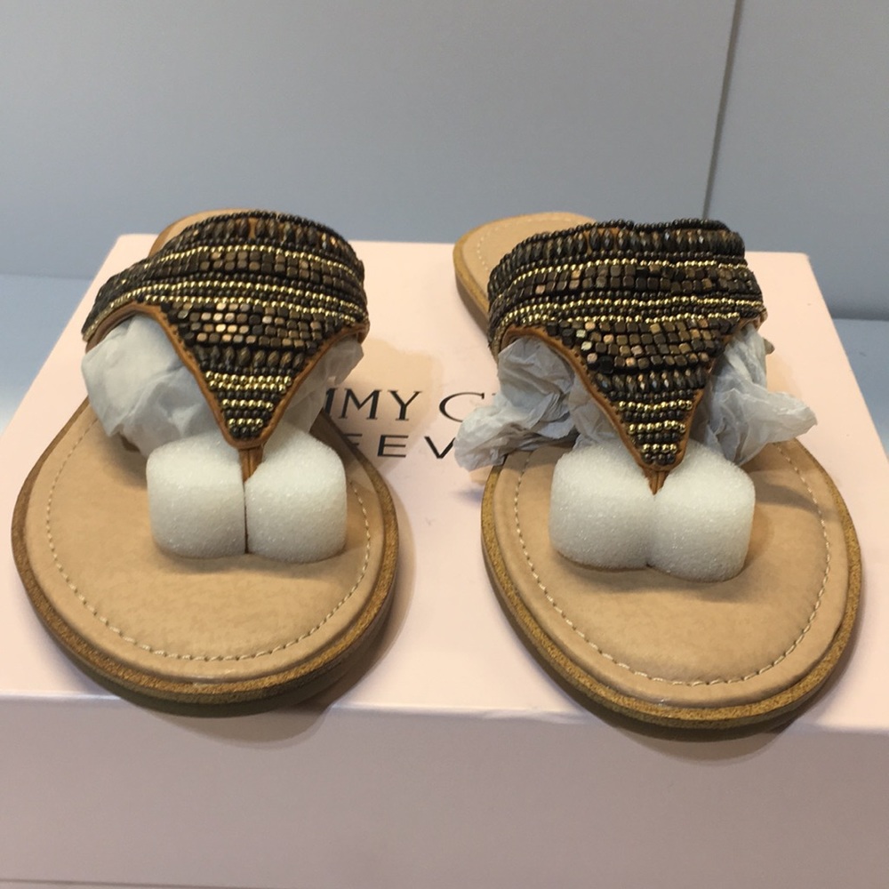 NIB! Women’s Sonoma Bonze beaded Cushioned Footbed sandal Size 8